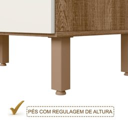 Conjunto 02 Balcoes Para Banheiro Cj14 Carvalho Off White - 5