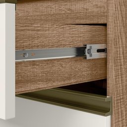 Conjunto 02 Balcoes Para Banheiro Cj14 Carvalho Off White - 4