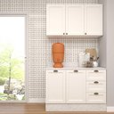 Ver imagem 1 de Cozinha Modulada Aurora Provençal 120cm Conjunto Clássico Cor:branco