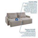 Ver imagem 4 de Sofá Retrátil e Reclinável em 5 Estágios com Almofadas Decorativas Vênus Espresso Móveis