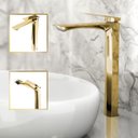 Ver imagem 1 de Torneira Misturador para Banheiro Alta Atenas Dourada 100% Metal Premium