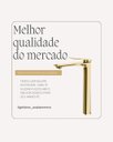 Ver imagem 7 de Torneira Misturador para Banheiro Alta Atenas Dourada 100% Metal Premium