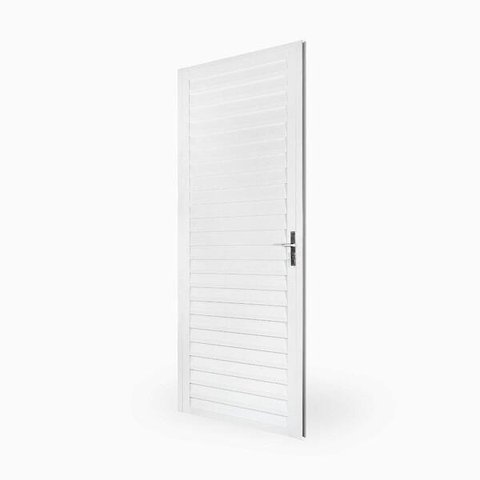 Porta De Aluminio Veneziana 210x60 -  Linha 28