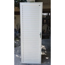 Porta De Aluminio Veneziana 210x60 -  Linha 28 - 3