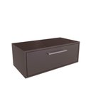 Ver imagem 1 de Gabinete de Banheiro Suspenso 80 Cm Alice Grafite sem Cuba com 1 Porta Basculante
