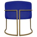Ver mais imagens de Poltrona Decorativa Recepção Luna Tecido Sintético Cores Base de Ferro Dourada