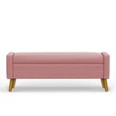 Ver imagem 1 de Recamier Bau Londres 1,20m Suede Rose - Clique Decor