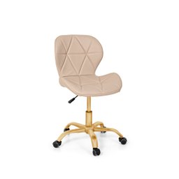 Cadeira Office Eiffel Slim Base Giratória Nude - Matte - 1