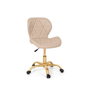 Cadeira Office Eiffel Slim Base Giratória Nude - Matte