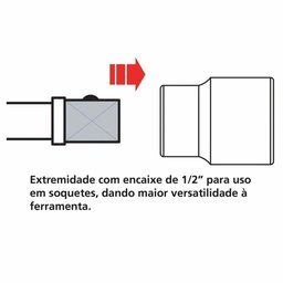 Chave de Roda Cruz com Encaixe de 1/2" 17x19x21 Mm Tramontina Pro Tramontina - 2