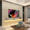 Painel Ripado para Sala Tv até 85 Polegadas com Led Off White Notável Jm Móveis - 1
