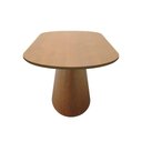 Ver imagem 4 de Mesa de Jantar Roma Oblongo 6 Lugares Oval Laminado 160x90cm Amêndoa