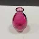 Ver imagem 2 de Vaso Garrafa Decorativo de Vidro Roxo 12x7x7cm Enfeite Sala Mesa Estante Flores