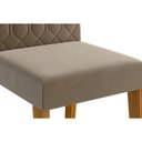 Ver imagem 4 de Cadeira Sala de Jantar Paola Kit 2 Un Nature/Suede Chumbo - Cimol