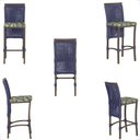 Ver imagem 5 de Mesa Bistrô 2 Banquetas Roma Corda Náutica Estofado 5 Trama Azul