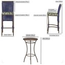 Ver imagem 2 de Mesa Bistrô 2 Banquetas Roma Corda Náutica Estofado 5 Trama Azul