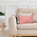 Ver imagem 2 de Kit 2 Capas para Almofada Drapeada em Veludo Retangular Rose