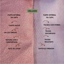 Ver imagem 3 de Kit 2 Capas para Almofada Drapeada em Veludo Retangular Rose