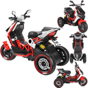 Ver imagem 2 de Moto Eletrica Bandeirante Italjet Dragster 200 12v Vermelha