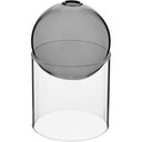 Ver imagem 1 de Vaso Decorativo Enfeite Casa Esfera com Suporte Vidro 13x13x13cm Cinza
