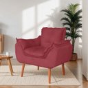 Ver imagem 2 de Poltrona Opala Decorativa Veludo Rosê