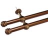 Varão Cortina Duplo 2 Metros 19mm X 28mm Ouro Velho - 1