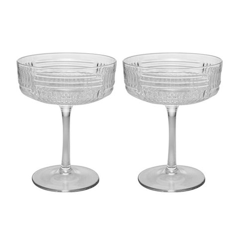 Conjunto 2 Tacas Wolff Coupe de Vidro Chess 200ml 29298