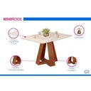 Ver imagem 4 de Mesa Sala Jantar Celeste + 4 Cadeiras Lia Freijo DJ Móveis