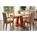 Ver imagem 1 de Mesa Sala Jantar Celeste + 4 Cadeiras Lia Freijo DJ Móveis
