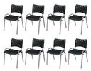 Ver imagem 2 de Cadeira Iso Base Cinza Escola, Escritório Preto Kit 8 Un