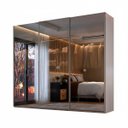 Ver imagem 2 de Roupeiro Veneto Mdf com Led 274,5x230cm 3 Portas Reflecta Branco 1000