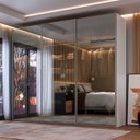 Ver imagem 1 de Roupeiro Veneto Mdf com Led 274,5x230cm 3 Portas Reflecta Branco 1000