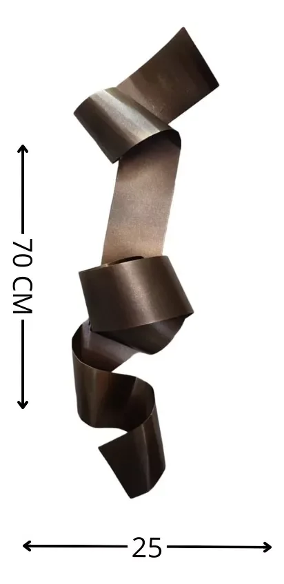 Ver imagem 2 de Decoração Escultura Parede de Metal Decoração Sala Quarto Escritório Home Decor Bronze Escuro