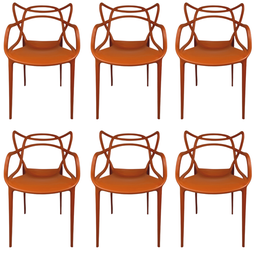 Cadeira Allegra Top Chairs Terracota - Kit com 6 - 1