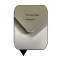 Ver imagem 3 de Mesa Yady 200 Vidro Off White Acabamento Tabaco