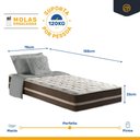 Ver imagem 3 de Cama Box com Colchão de Molas Ensacadas Classic Solteiro 78cm