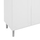 Ver imagem 3 de Balcão De Cozinha 100% Aço 105Cm Com Tampo 3 Portas 1 Gaveta 6112 Múltipla Branco