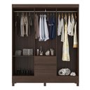 Ver imagem 3 de Guarda Roupa Casal Flash Ii 6 Portas e 2 Gavetas Café Touch - Demóbile