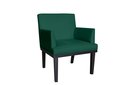 Ver imagem 2 de Kit 2 Poltronas Decorativa Vitória Suede Verde Pés Madeira Mz Decor