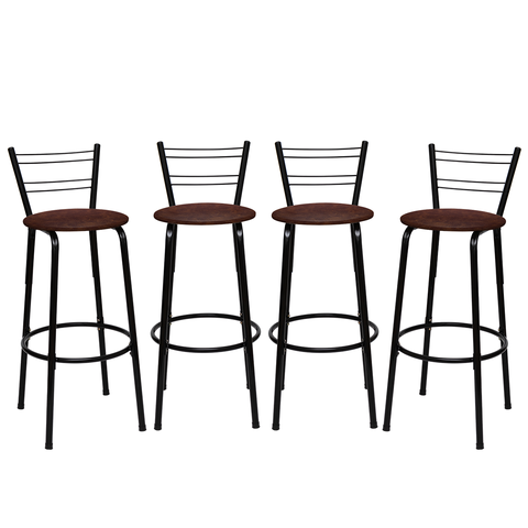 Kit 4 Banquetas para Balcão Bancada Cozinha Bistrô Ilhas Gourmet Bares Banco Flórida Preta