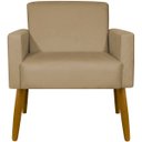 Ver imagem 3 de Poltrona Hope Decorativa Confortável para Sala Quarto Recepção Tecido Suede Pés Palito