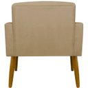 Ver imagem 2 de Poltrona Hope Decorativa Confortável para Sala Quarto Recepção Tecido Suede Pés Palito