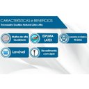 Ver imagem 2 de Travesseiro Látex Natural Alto LN1101 Lavável c/ Capa de Algodão 200 fios p/Fronha (50x70) -