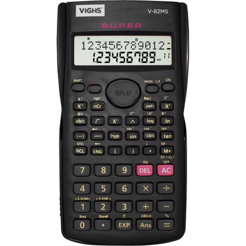 Calculadora Científica 12digitos V-82ms Preto - Vighs