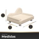 Ver imagem 6 de Mini Sofá Cama Divã Pet Cães e Gatos Orgânico Confortável e Reforçado Bouclé