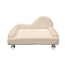 Ver imagem 1 de Mini Sofá Cama Divã Pet Cães e Gatos Orgânico Confortável e Reforçado Bouclé