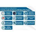 Ver imagem 5 de Colchão Solteirão Espuma D45 Sleep Max Euro Pillow (96x203x25) - Castor