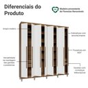 Ver imagem 5 de Guarda-Roupa Casal com Pés 8 Portas Batentes Saturno Madesa