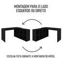 Ver imagem 6 de Mesa Escrivaninha em L Eron e Estante Livreiro 90x187cm Lean A06 Preto - Mpozenato