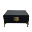 Ver imagem 1 de Porta Tarô Baralho Preto Veludo Vermelho Espiritual